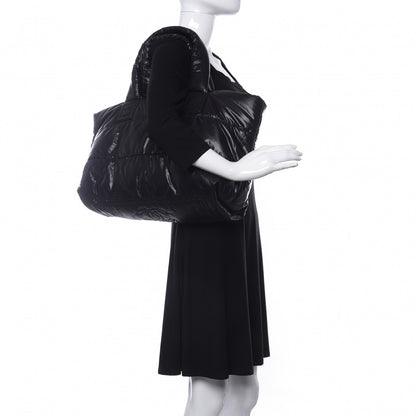 Chanel Nylon Quilted Coco Cocoon Reversible Tote Black 2 of 10