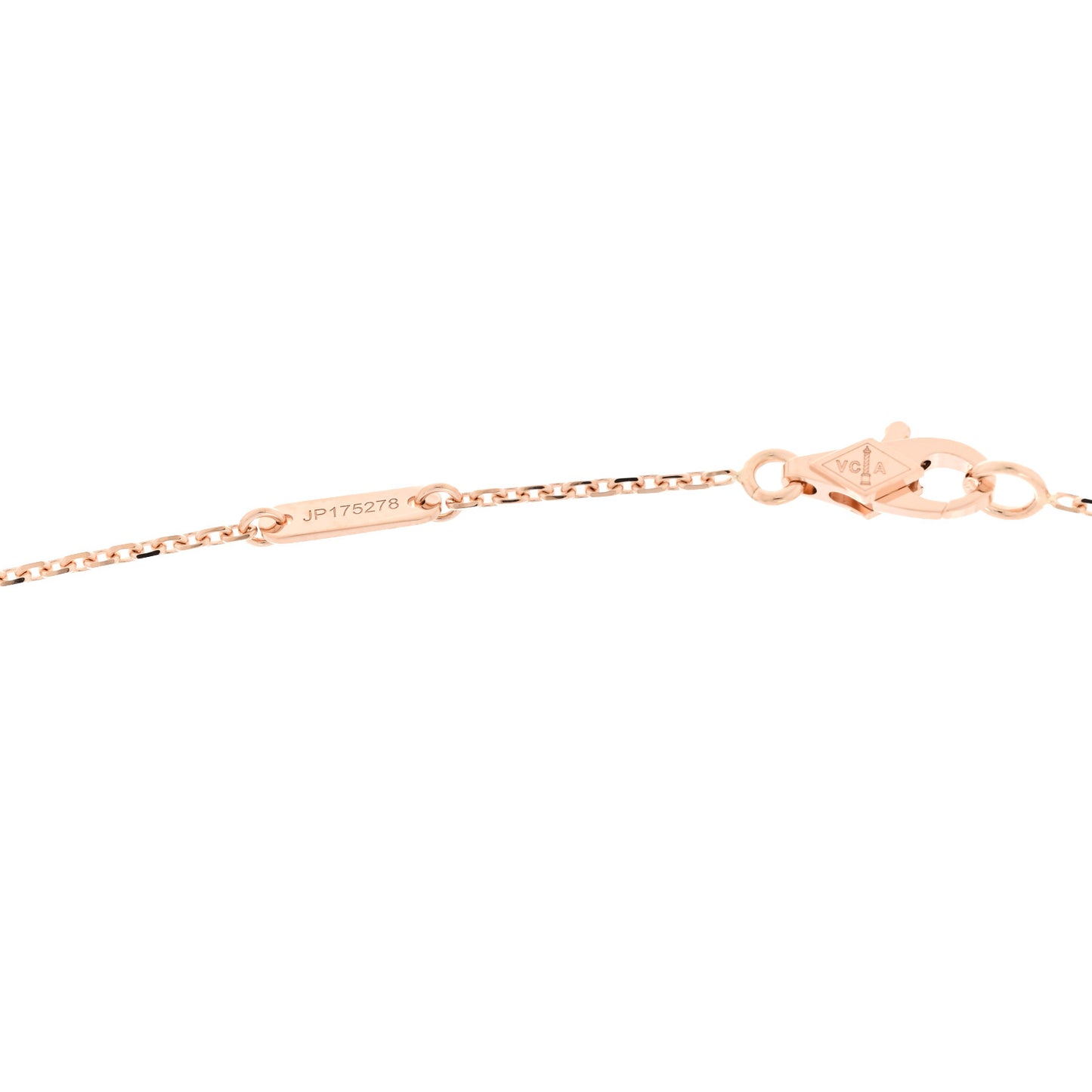 18K Rose Gold Sweet Alhambra Pendant Necklace