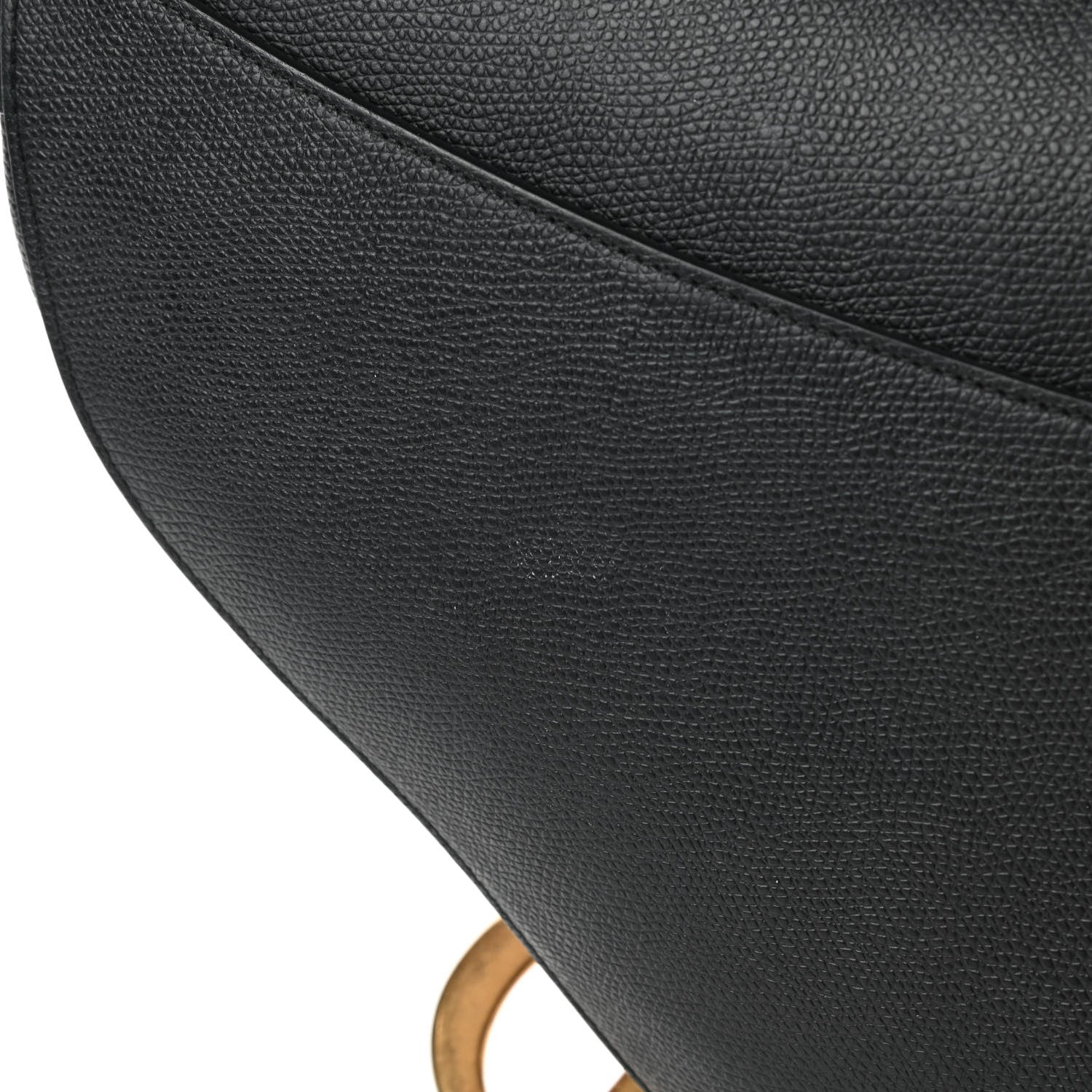 Christian Dior Grained Calfskin Saddle Bag Black 5 of 5