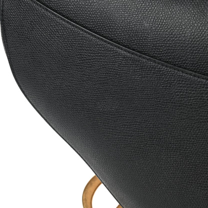 Christian Dior Grained Calfskin Saddle Bag Black 5 of 5