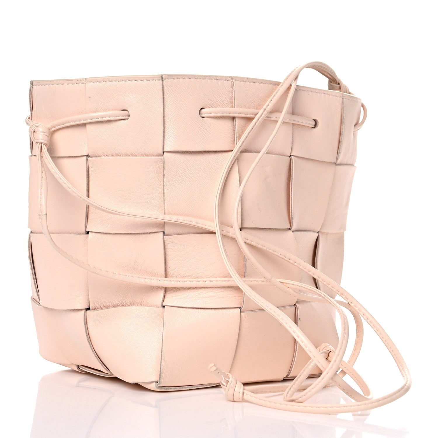 Bottega Veneta Nappa Maxi Intrecciato Cassette Bucket Bag Melon Washed 2 of 15
