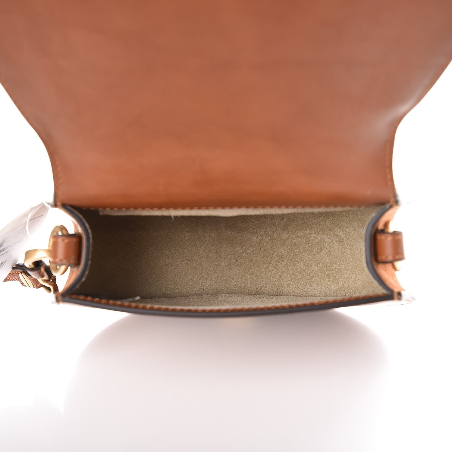 Chloe Calfskin Suede Small Nile Bracelet Bag Caramel 5 of 11