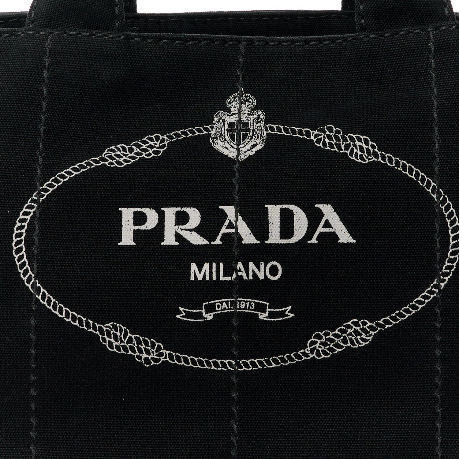 Prada Canapa Logo Tote Black 11 of 17