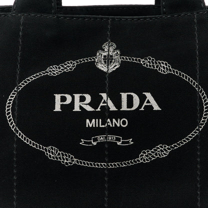 Prada Canapa Logo Tote Black 11 of 17