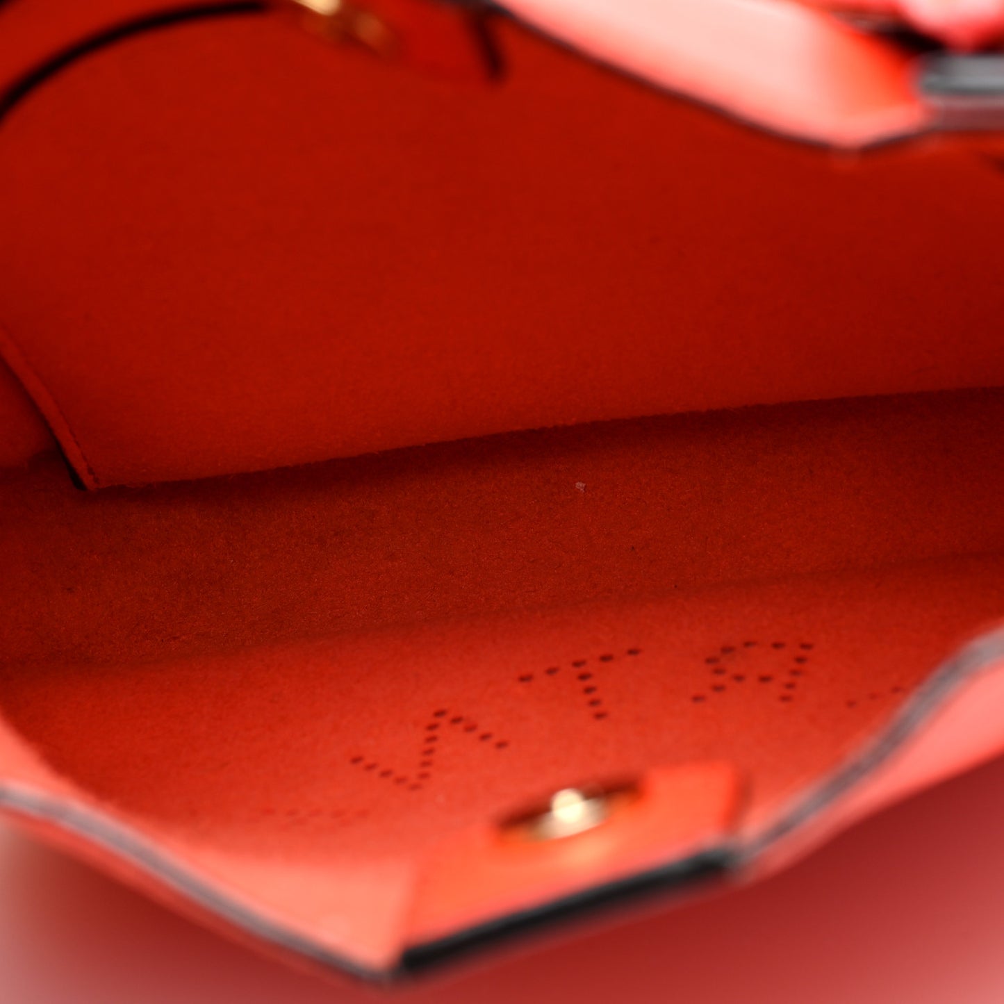 Eco Alter Nappa Perforated Logo Mini Crossbody Orange