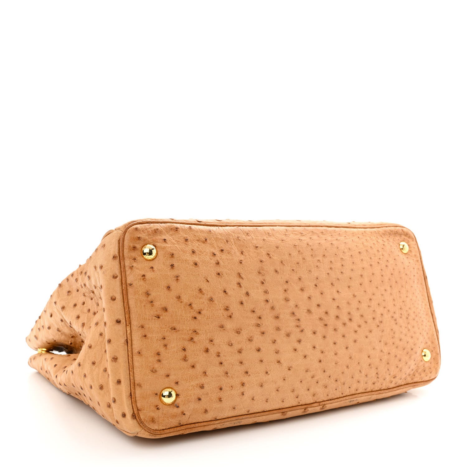 Prada Ostrich Executive Tote Cognac 4 of 18