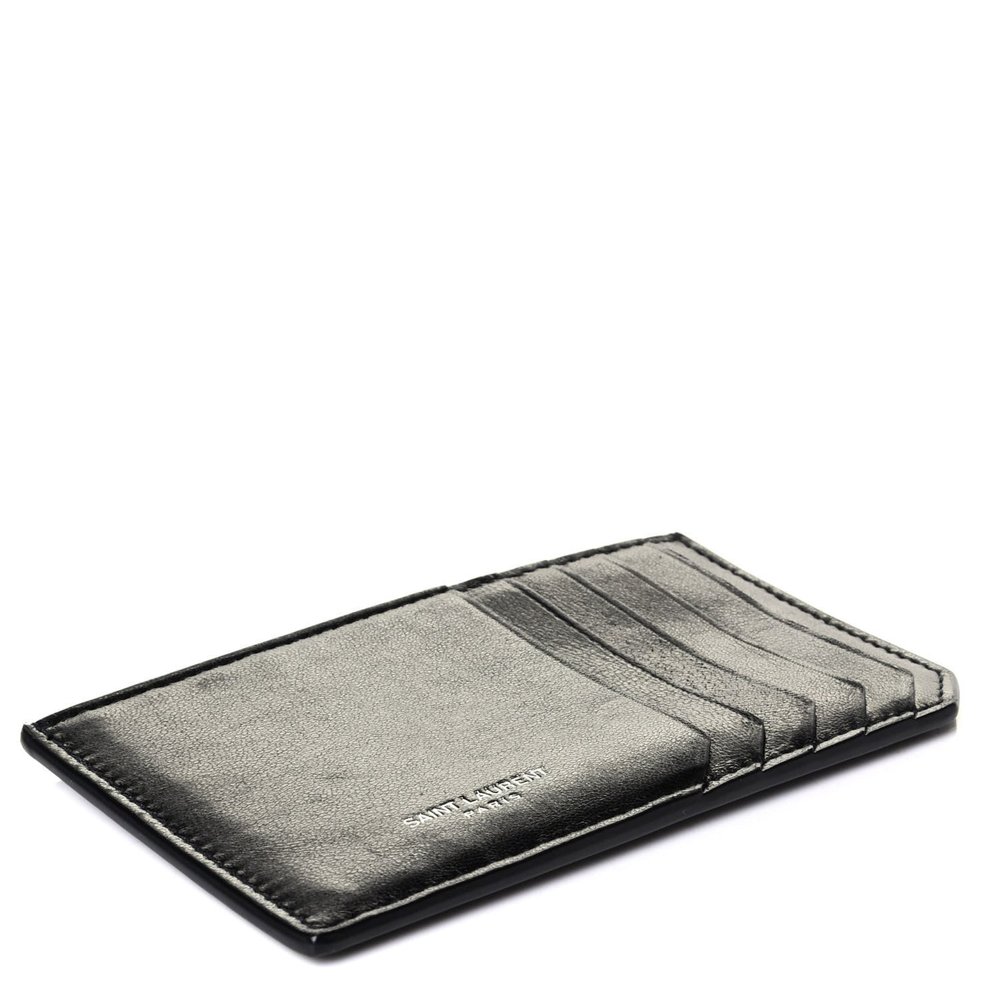 Lambskin 5 Fragments Card Holder Black