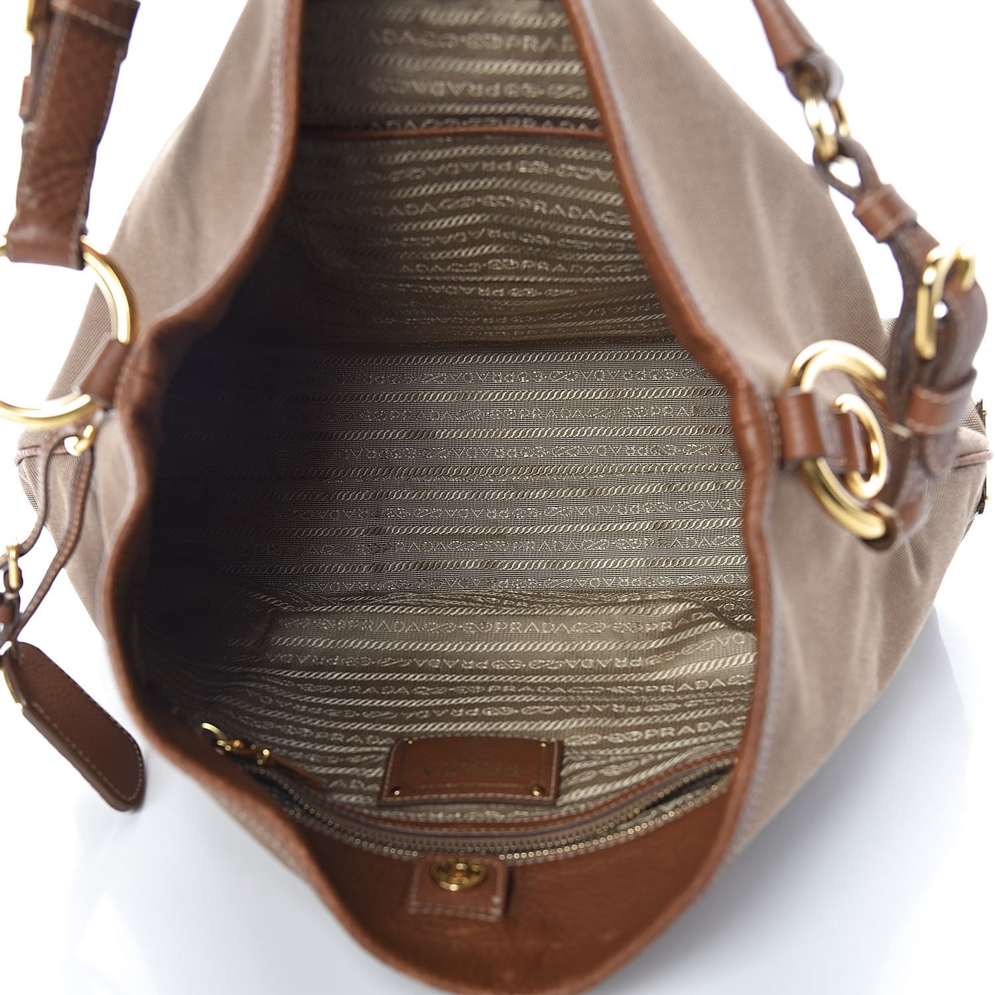 Jacquard Logo Hobo Corda Cuoio