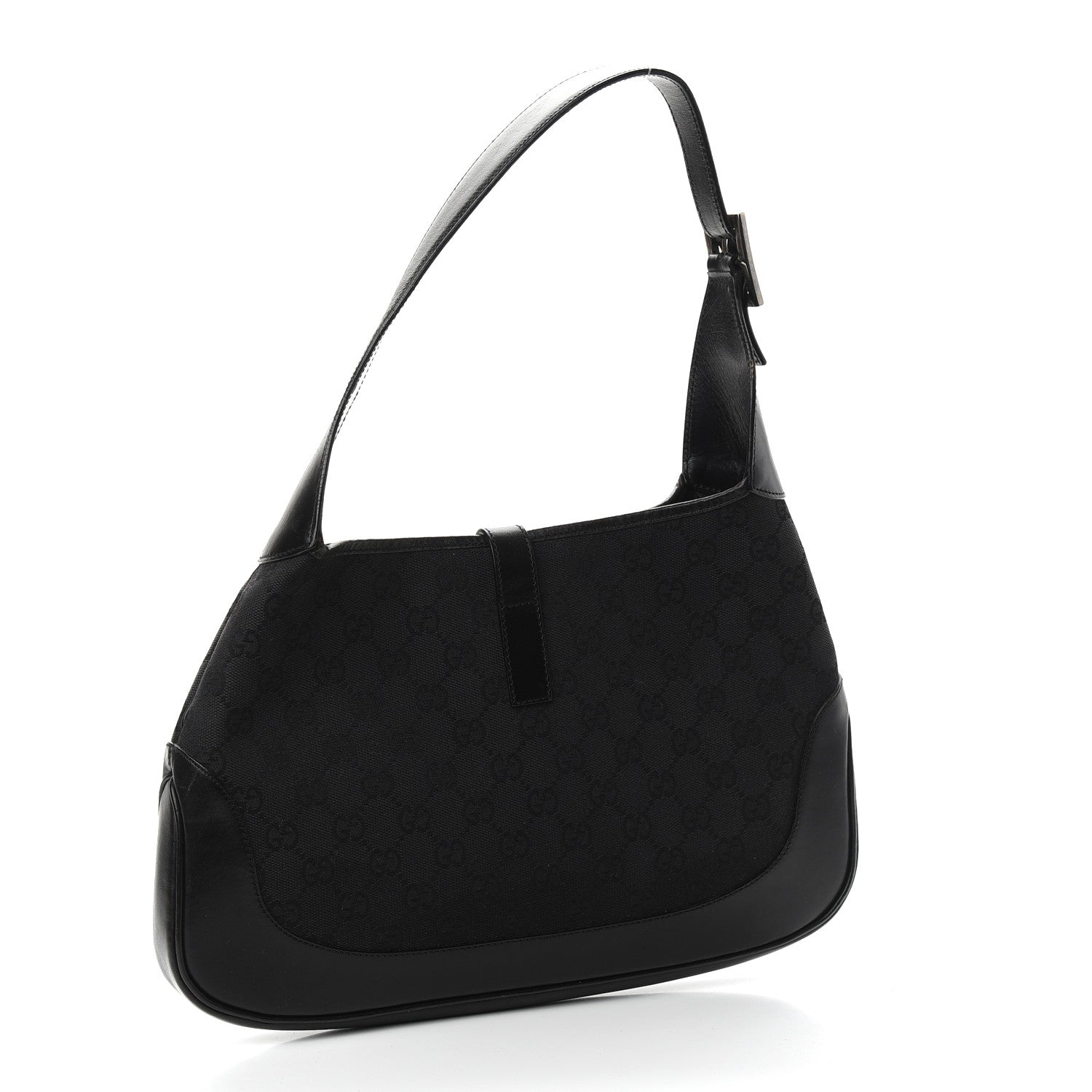 Gucci Monogram Small Jackie O Hobo Black 3 of 10