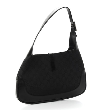 Gucci Monogram Small Jackie O Hobo Black 3 of 10