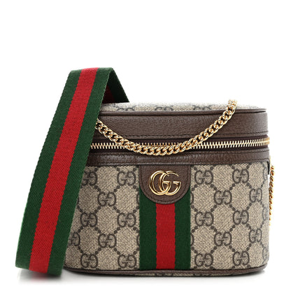Gucci GG Supreme Monogram Web Ophidia Belt Bag 110 44 Dark Brown 1 of 9