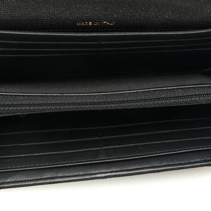 Chanel Caviar Quilted Long Boy Flap Wallet Black 5 of 7