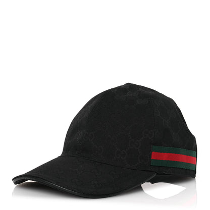 Gucci Monogram Web Baseball Hat L Black 1 of 9