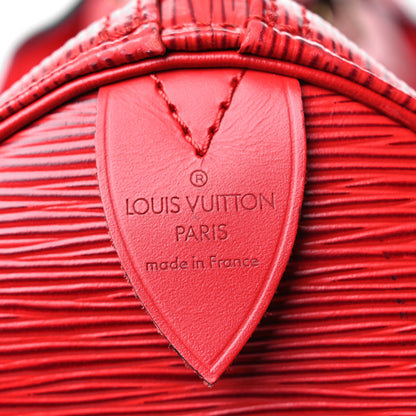 Louis Vuitton Epi Keepall 50 Castillan Red 5 of 13