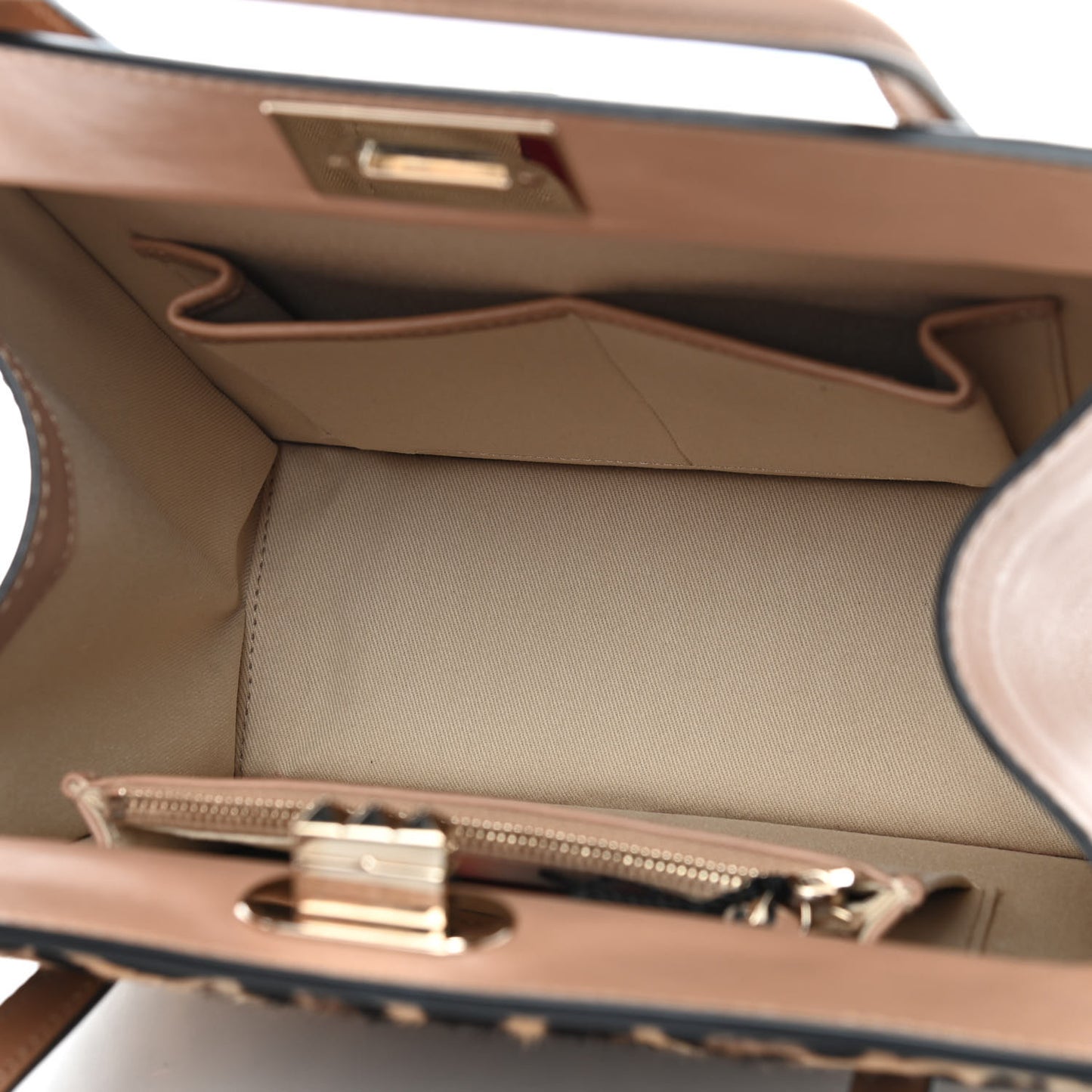 Pony Hair Rockstud Frame Bag Leopard