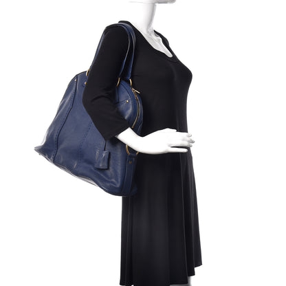 Saint Laurent Calfskin Oversized Muse Navy Blue 2 of 11