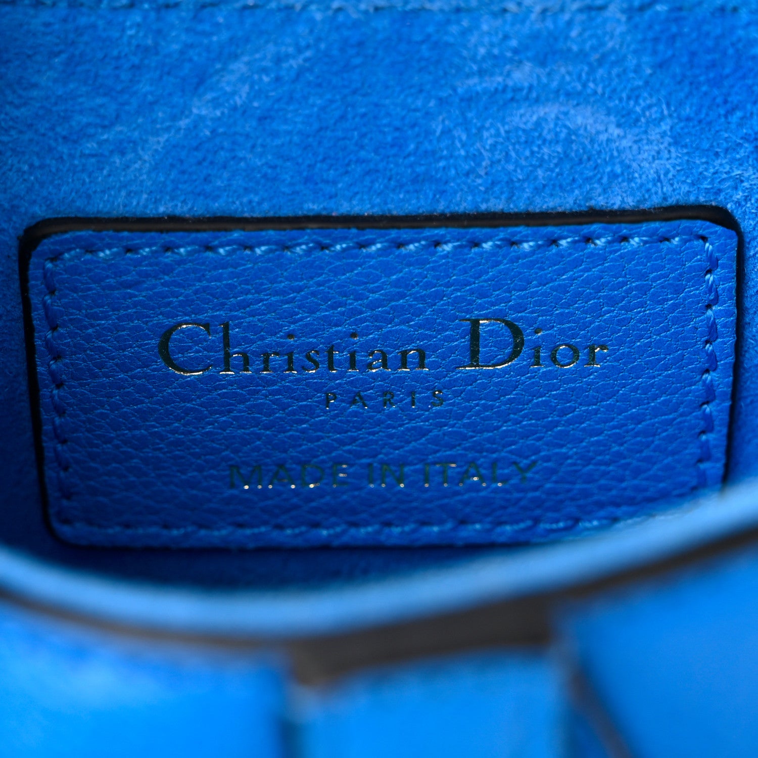 Christian Dior Micro Saddle Bag With Strap Blue 6 of 10