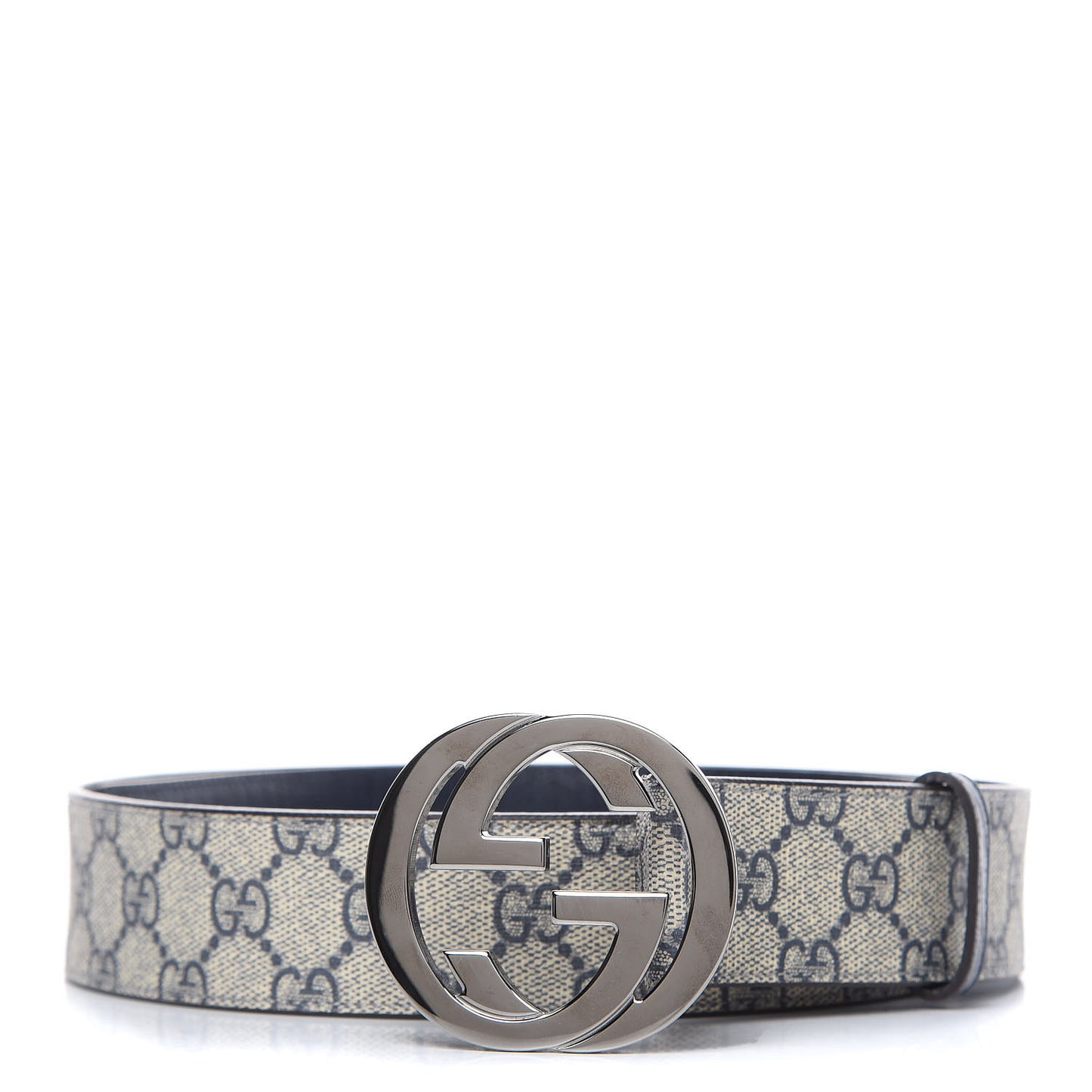 GG Plus Monogram Interlocking G Belt 95 38 Navy