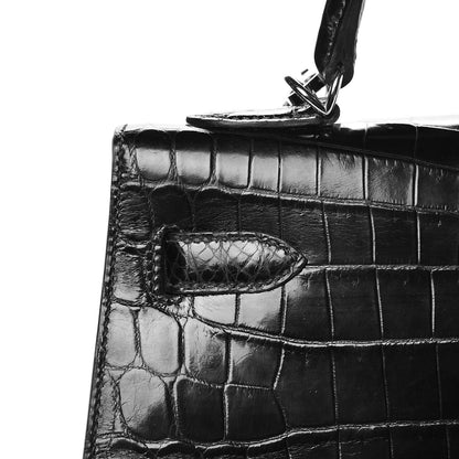 Hermes Shiny Niloticus Crocodile Kelly Sellier 32 31 of 37
