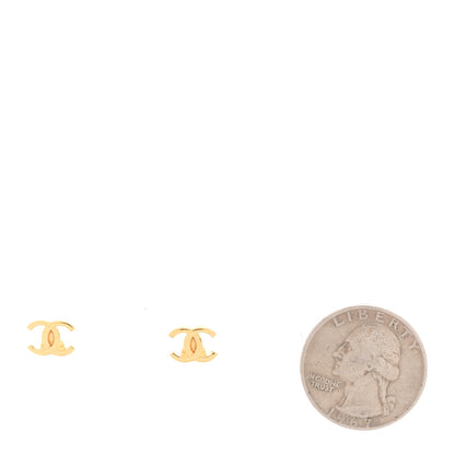 Chanel Metal CC Earrings Gold 2 of 5