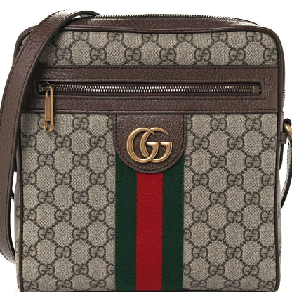 Gucci GG Supreme Monogram Web Small Ophidia Messenger Bag Brown 9 of 12