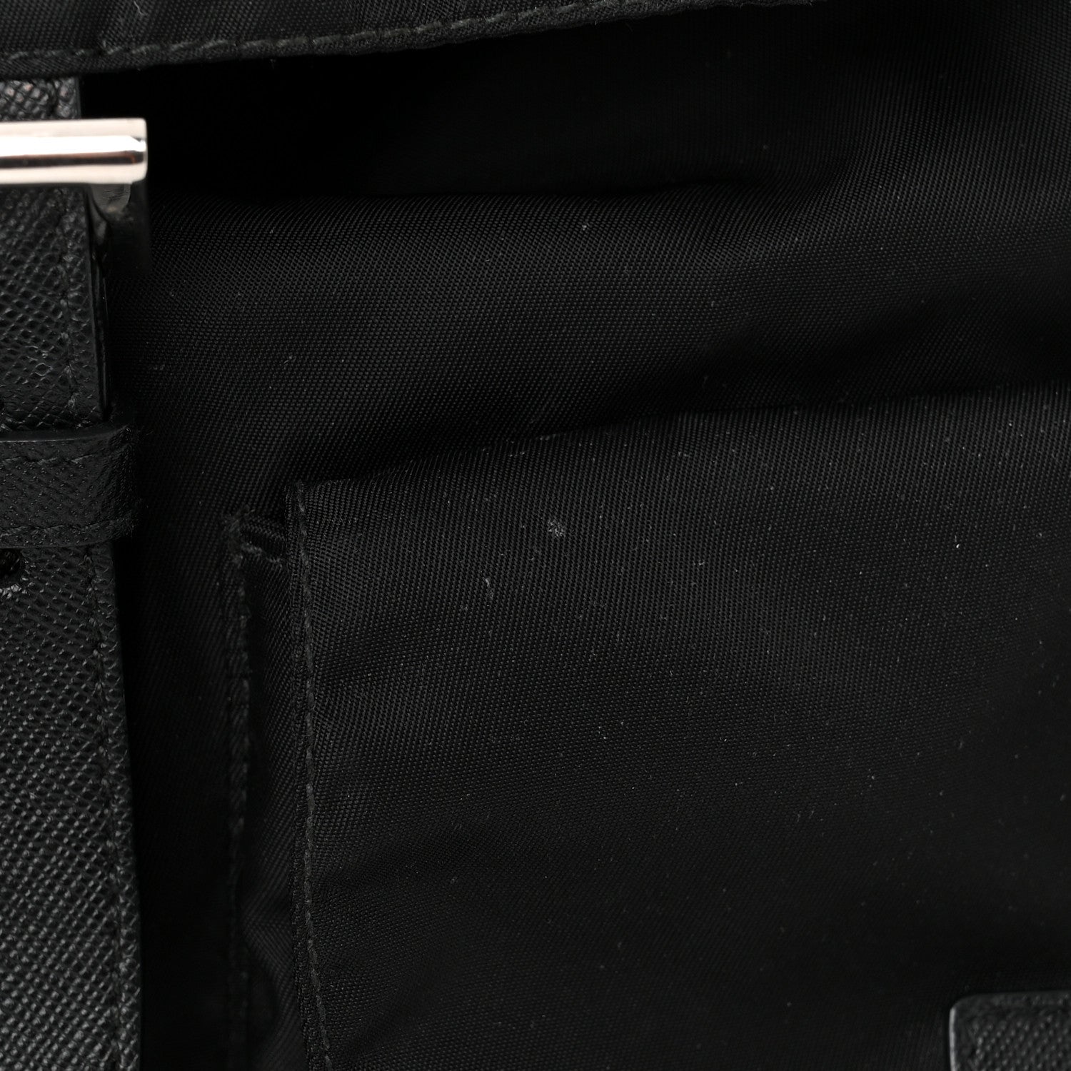 Prada Tessuto Nylon Saffiano Medium Backpack Black 10 of 10
