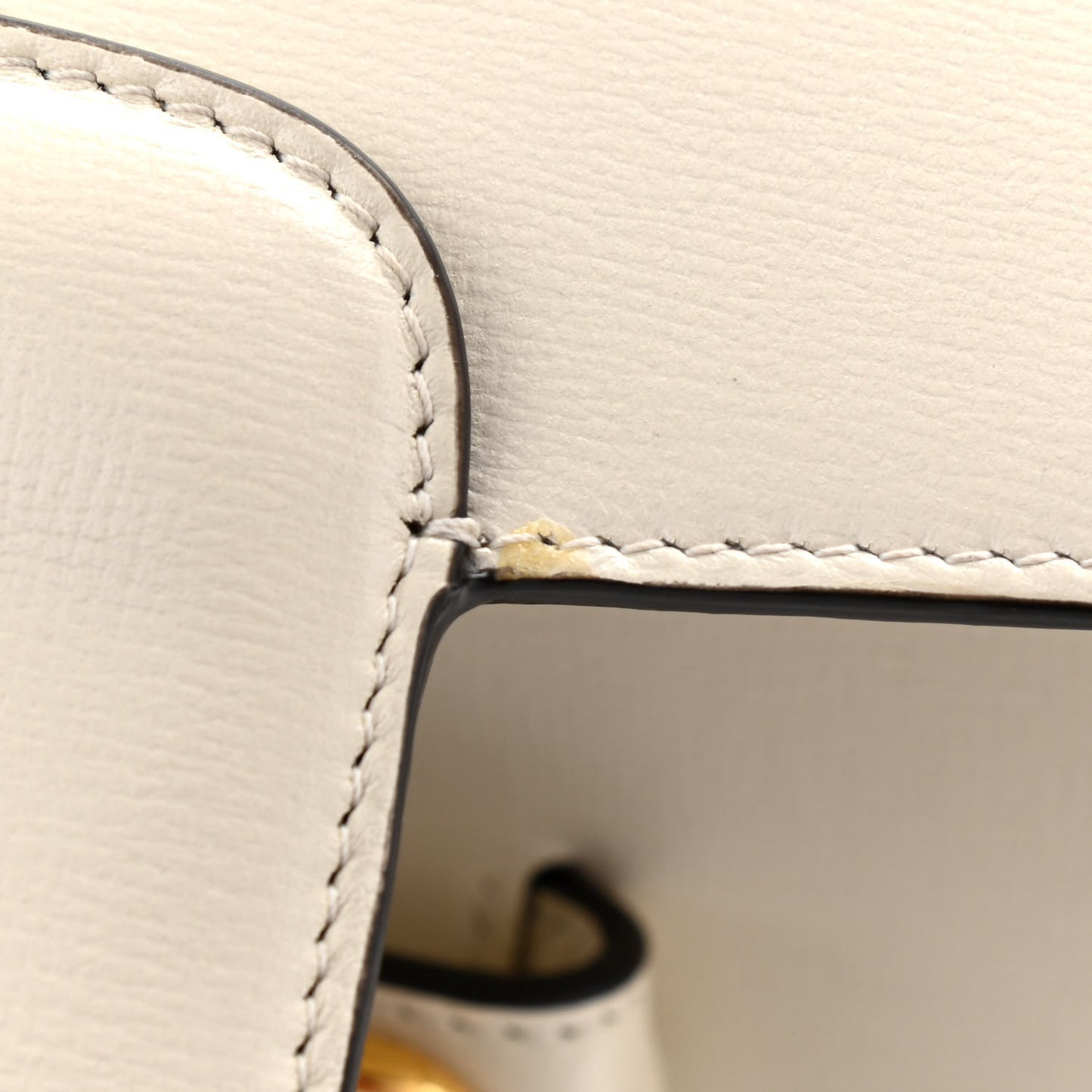 Azalea Calfskin Horsebit 1955 Shoulder Bag Mystic White