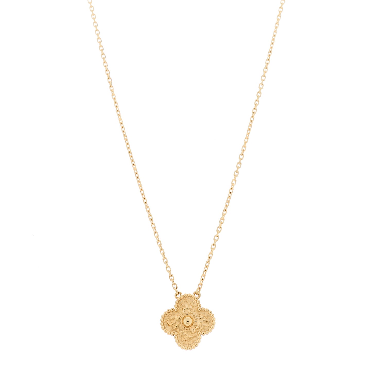 18K Yellow Gold Vintage Alhambra Pendant Necklace