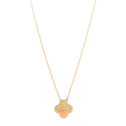 Van Cleef & Arpels 18K Yellow Gold Vintage Alhambra Pendant Necklace 1 of 6