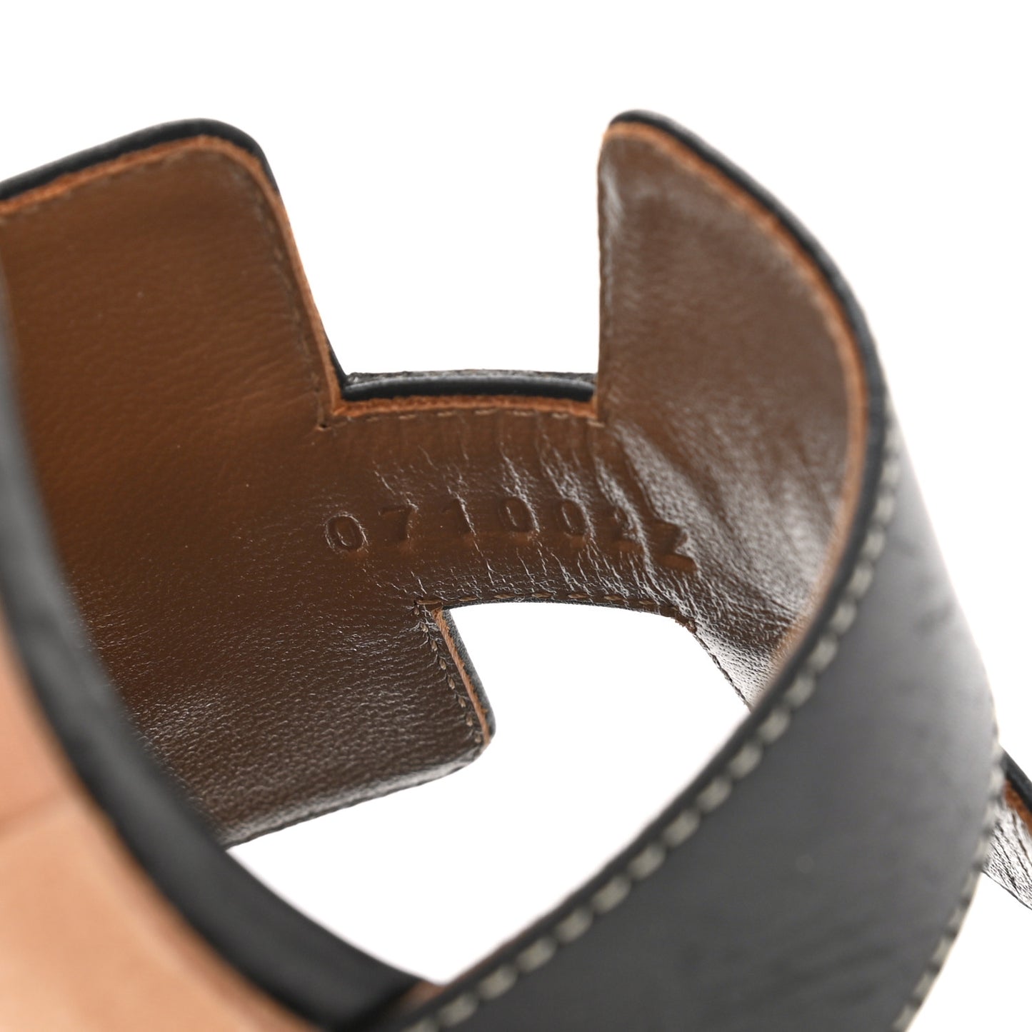 Calfskin Oasis Sandals 39.5 Black