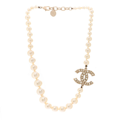 Chanel Pearl CC 100th Anniversary Necklace Light Gold 3 of 6