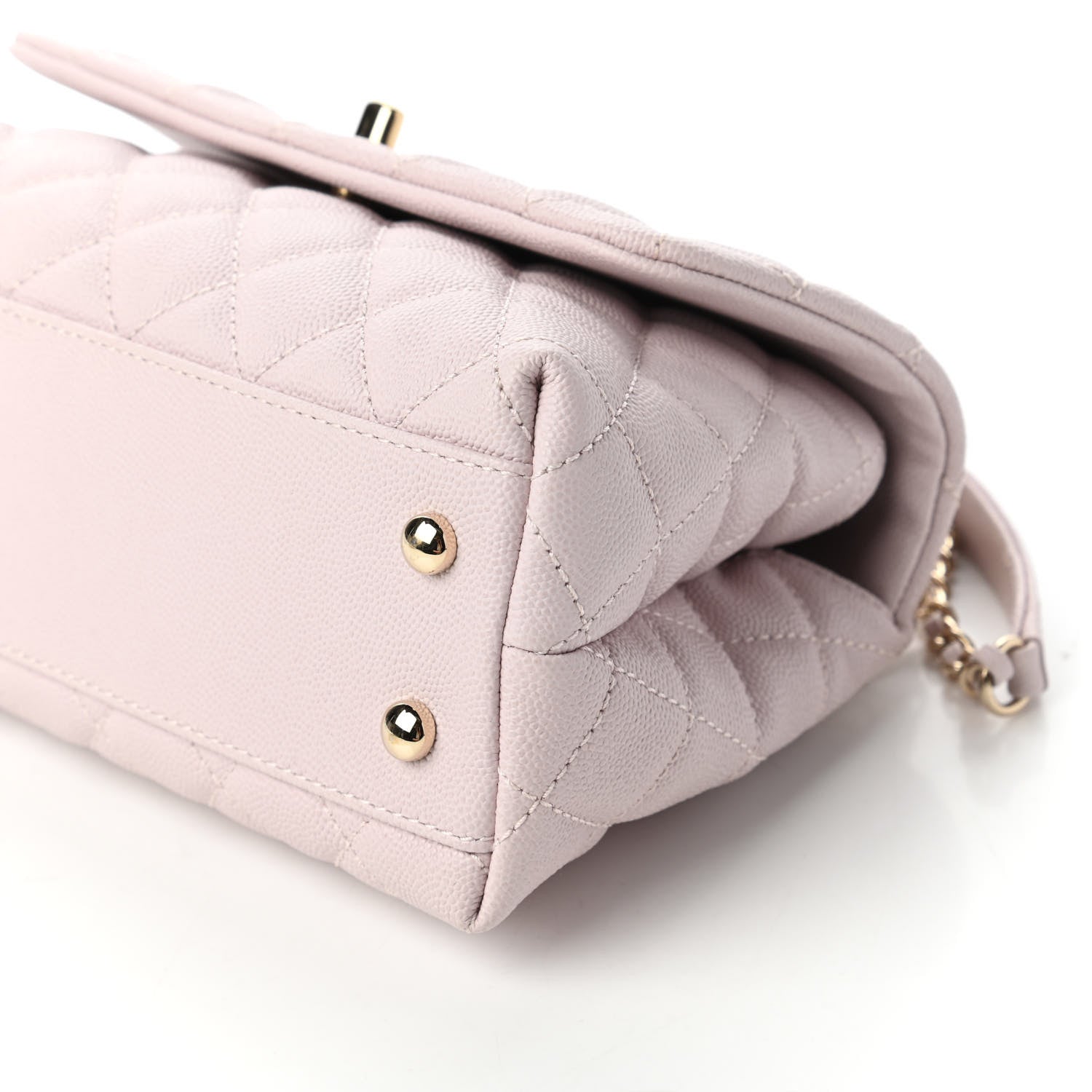 Chanel Caviar Quilted Mini Coco Handle Flap Lilas Lilac 7 of 10