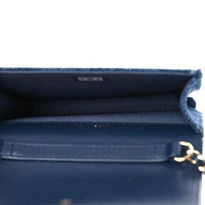Chanel Denim Printed Belt Bag Dark Blue 7 of 11