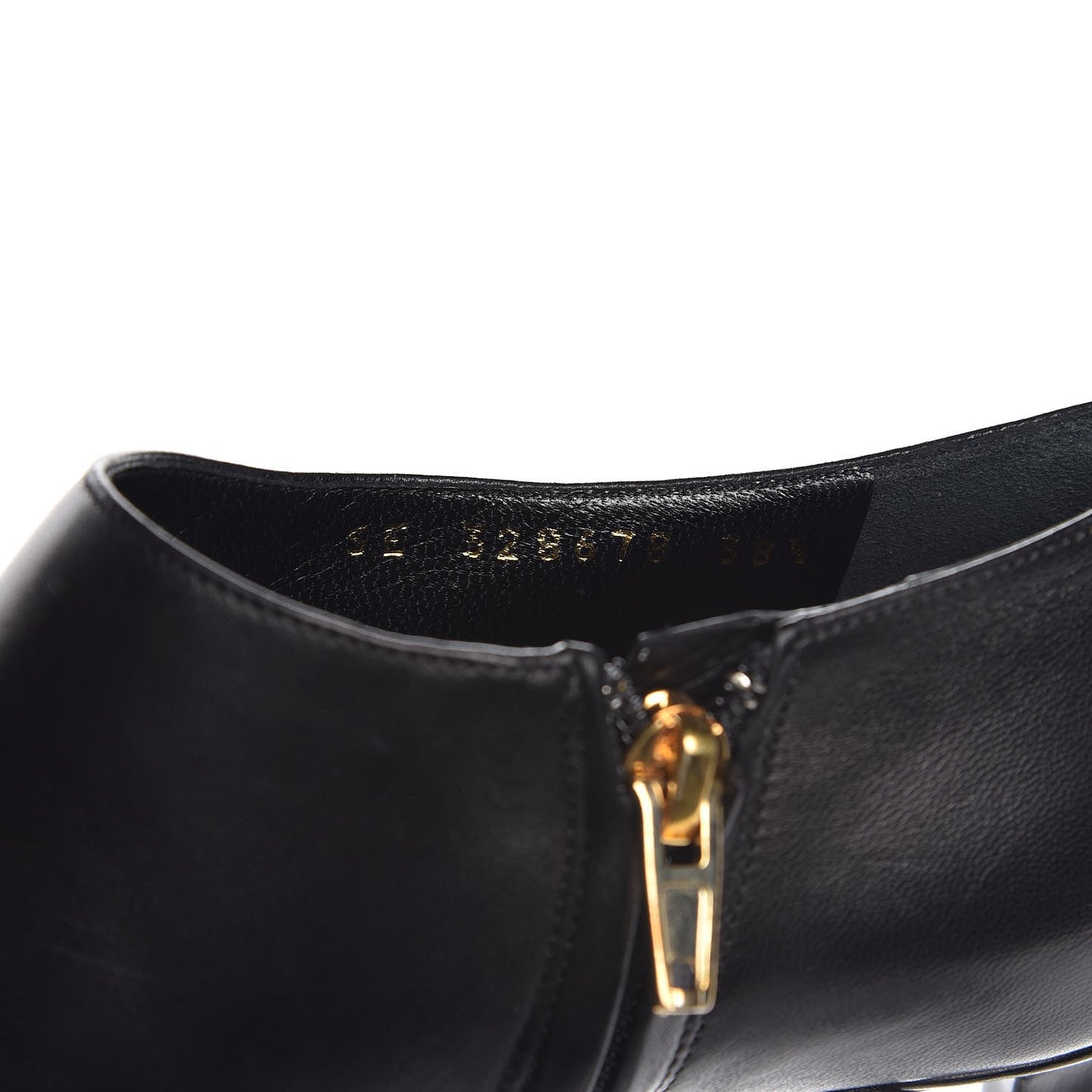 Nappa Cap Toe Ankle Boots 38.5 Black