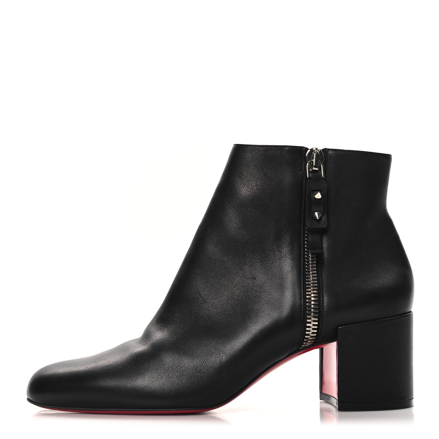 Christian Louboutin Calfskin Ziptotal 55 Ankle Boots 41.5 Black 1 of 9
