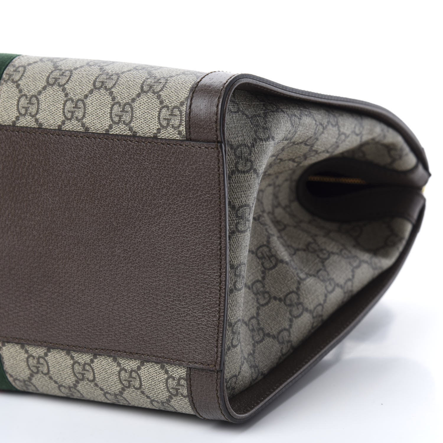 Gucci GG Supreme Monogram Web Medium Ophidia Tote Bag Brown 7 of 10