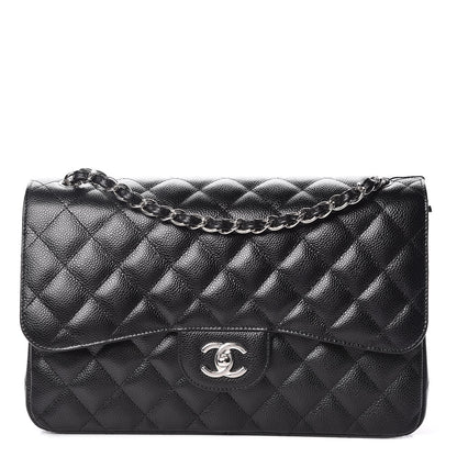 Chanel Caviar Quilted Jumbo Double Flap Black 1 of 9