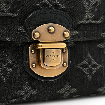 Louis Vuitton Denim Amelia Wallet Black 11 of 11