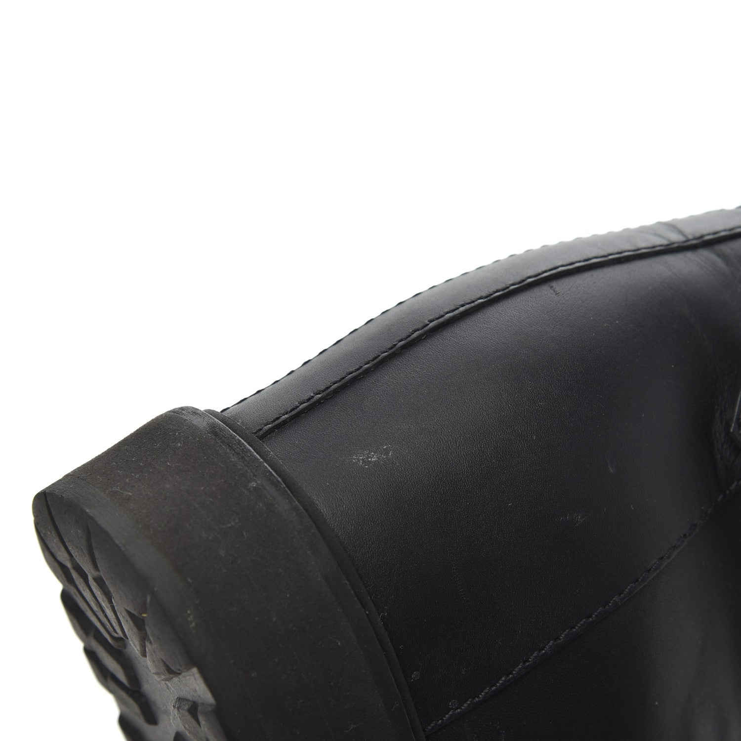 Fendi Calfskin Combat Boots 36.5 Black 11 of 17