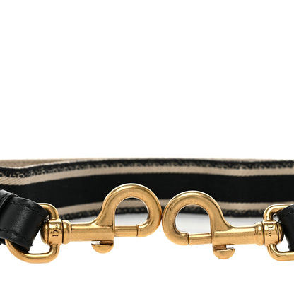 Christian Dior Canvas Embroidered Shoulder Strap Black 4 of 4
