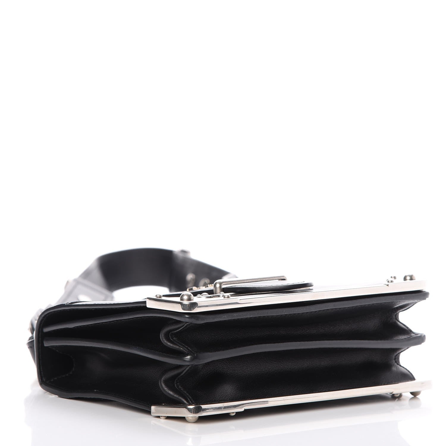 Prada City Calf Saffiano Cahier Bag Nero Black 4 of 7