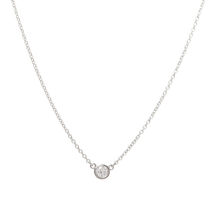 Tiffany Platinum Diamond .14ct Elsa Peretti Diamonds by the Yard Pendant Necklace 1 of 5