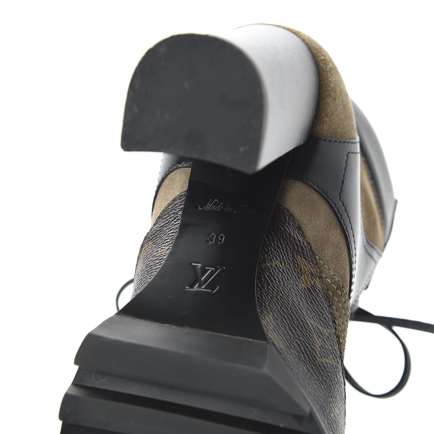 Louis Vuitton Suede Calfskin Monogram Star Trail Ankle Boots 39 Khaki 6 of 9