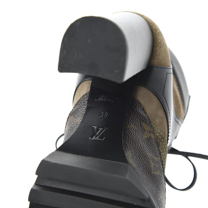 Louis Vuitton Suede Calfskin Monogram Star Trail Ankle Boots 39 Khaki 6 of 9