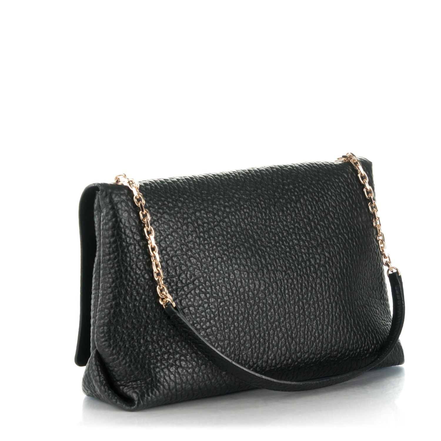 Burberry Signature Grain Large Mildenhall Shoulder Bag Black 3 of 8