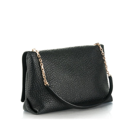 Burberry Signature Grain Large Mildenhall Shoulder Bag Black 3 of 8