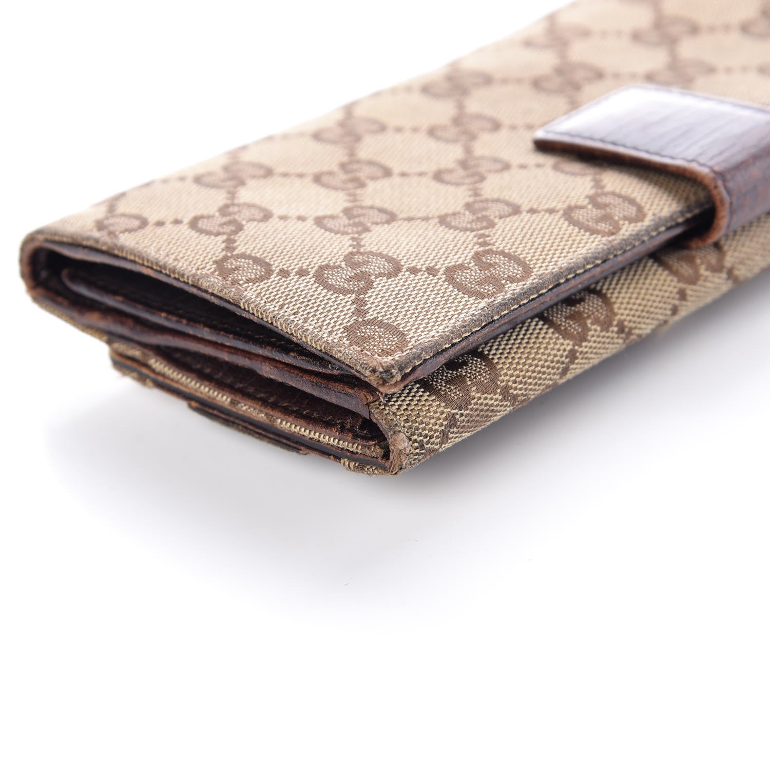 Gucci Monogram Hasler Continental Wallet Dark Brown 20 of 23