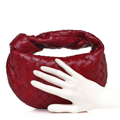 Bottega Veneta Nappa Intrecciato Mini Jodie Dark Red 2 of 9