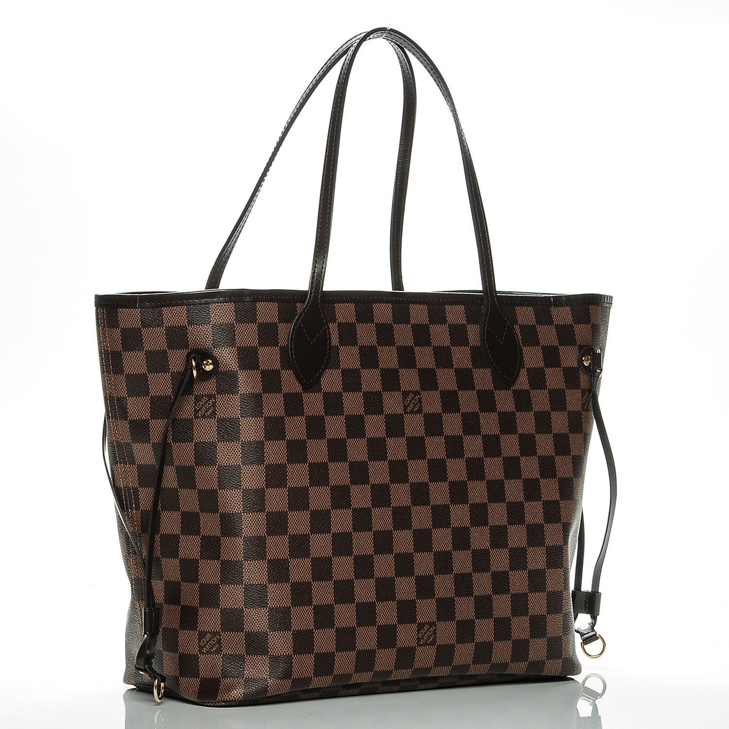 Louis Vuitton Damier Ebene Neo Neverfull MM Rose Ballerine 3 of 7