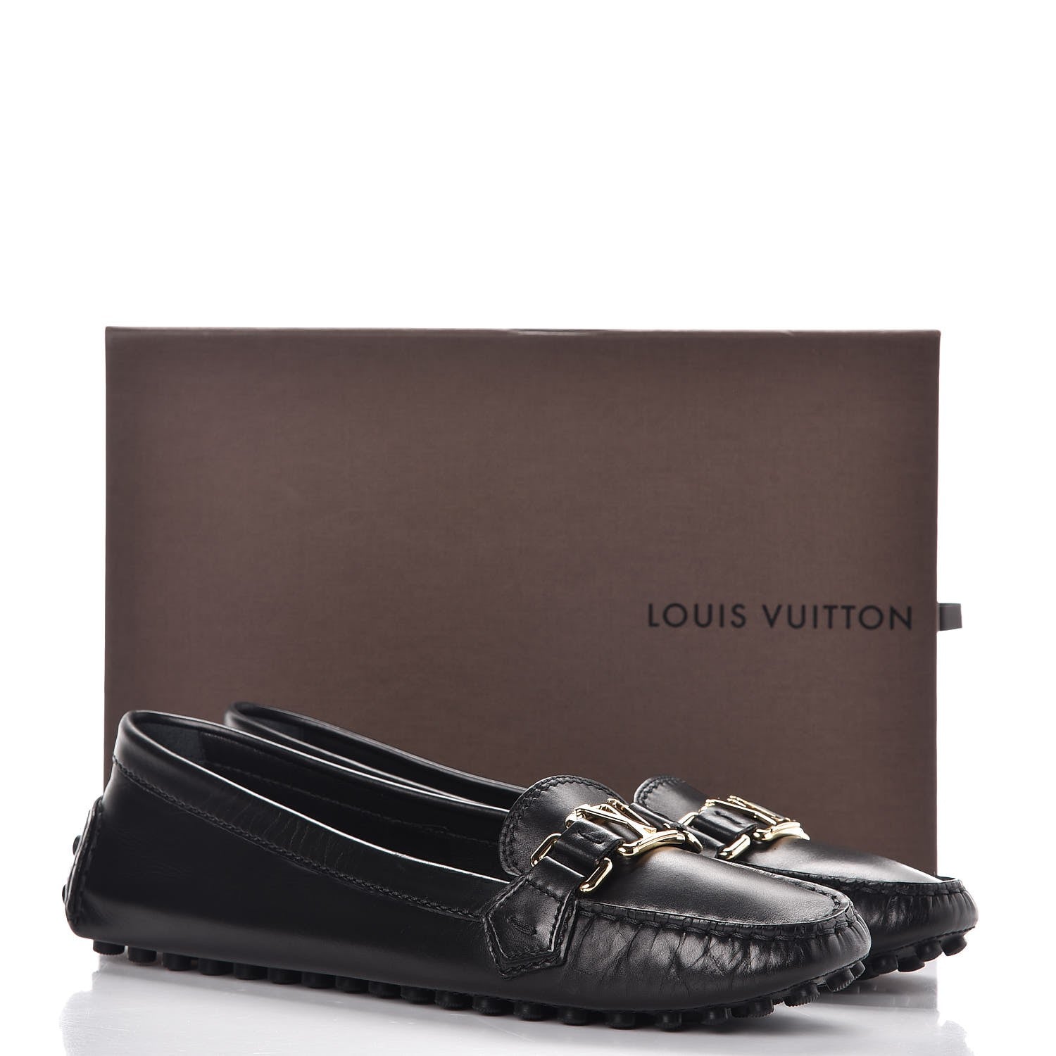Louis Vuitton Calfskin Monte Carlo Moccasin Loafers 38.5 Black 9 of 9